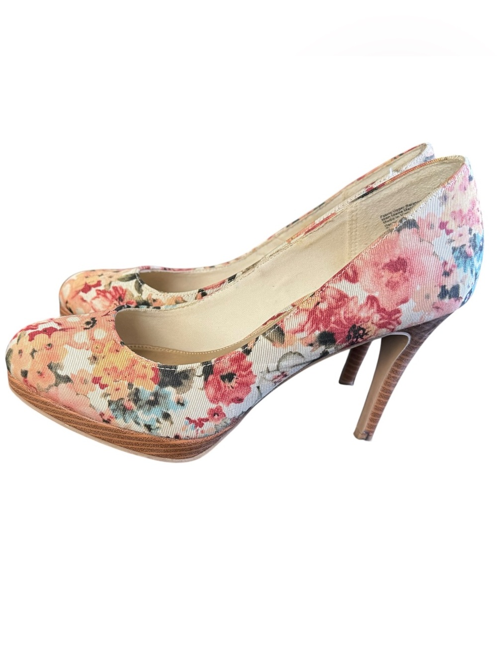 Christian Siriano for Payless Kathryn floral high heel shoes size 7.5